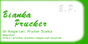 bianka prucker business card